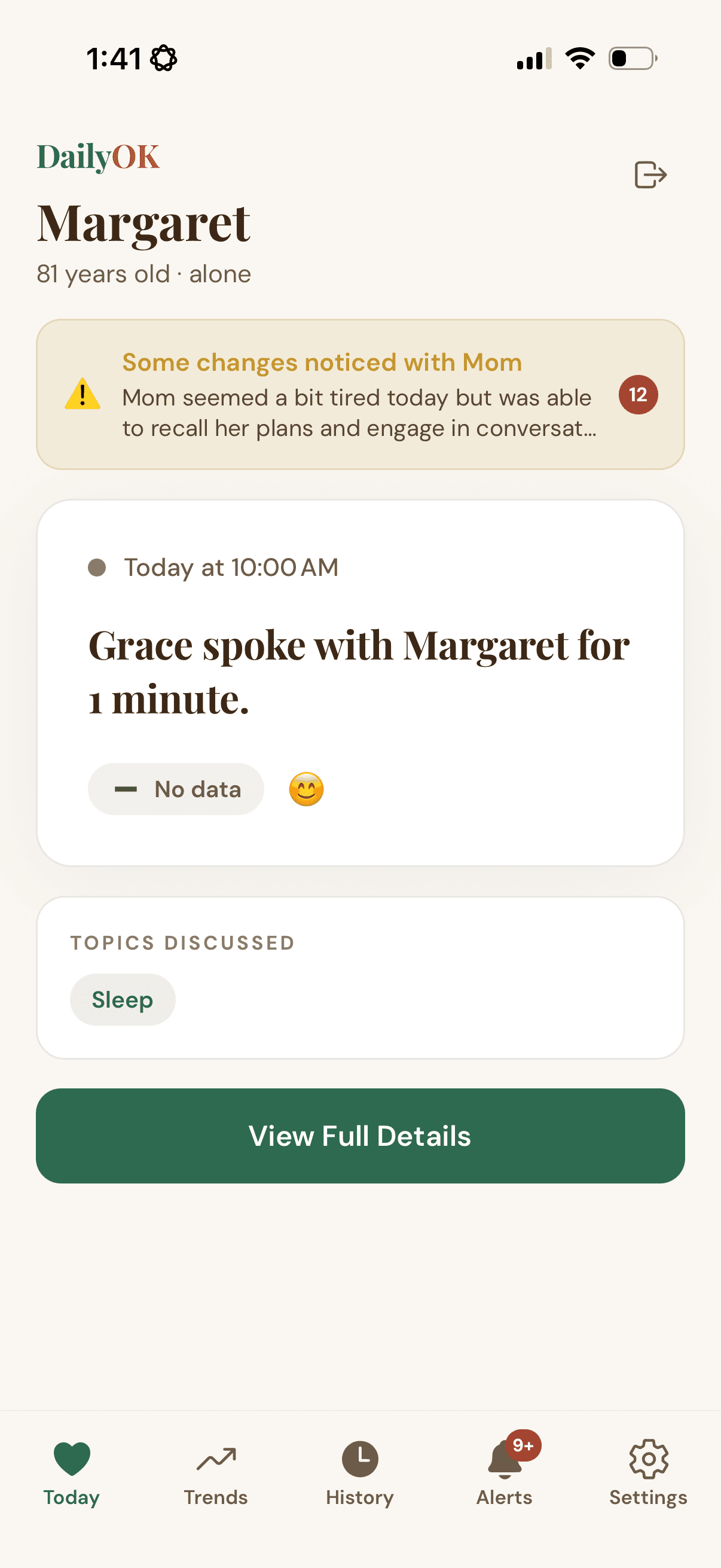 DailyOK product screenshot